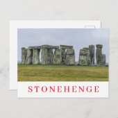 Steencirkel Stonehenge zicht ansichtkaart Briefkaart (Voorkant / Achterkant)
