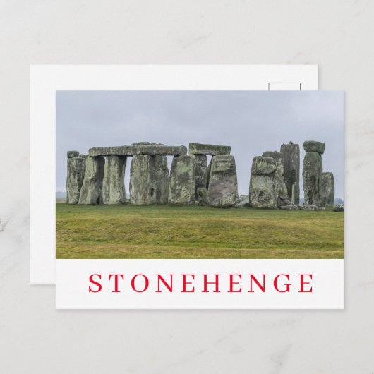 Steencirkel Stonehenge zicht ansichtkaart Briefkaart (Voorkant / Achterkant)