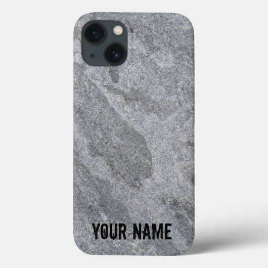 Steengranietstructuur grijs steenhoudend aardewerk Case-Mate iPhone case (Achterkant)