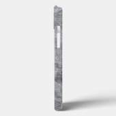 Steengranietstructuur grijs steenhoudend aardewerk Case-Mate iPhone case (Achterkant / Links)