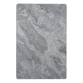 Steengranietstructuur grijs steenhoudend aardewerk mini klembord (Achterkant)