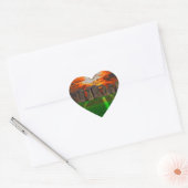 Steenhenge Standing Stones bij Sunset Hart Sticker (Envelop)