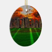Steenhenge Standing Stones bij Sunset Keramisch Ornament (Rechts)