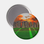 Steenhenge Standing Stones bij Sunset Magneet (Voorkant / Achterkant)