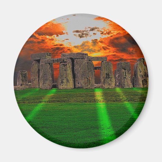 Steenhenge Standing Stones bij Sunset Magneet (Voorkant)