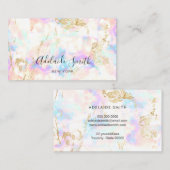 steenhoudend mineraalsteen visitekaartje (Voorkant / Achterkant)