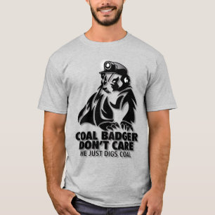 STEENKOOL DASBADGER KAN HET NIET SCHELEN T-SHIRT
