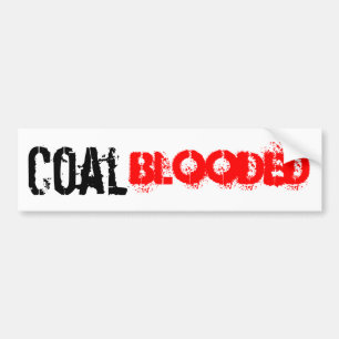 Steenkool geblust bumpersticker