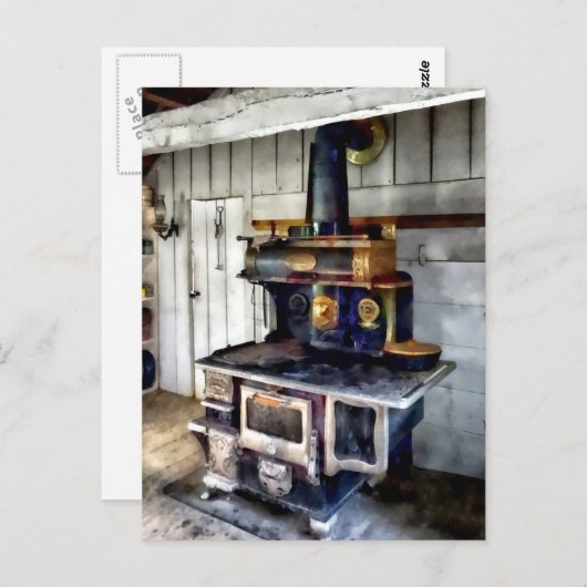 Steenkool in Kitchen Briefkaart (Voorkant / Achterkant)