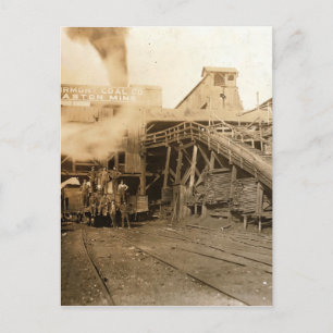 Steenkool in mijn Gaston Briefkaart