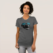 Steenkool Koel het Pit Bull-shirt T-shirt (Voorkant volledig)
