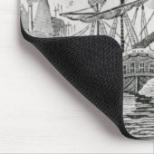 Steenkool laden op vrachtschepen muismat (Hoek)