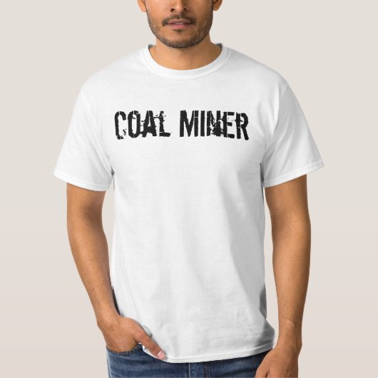 Steenkool Miner, welkom T-shirt (Voorkant)