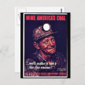 Steenkool van mijn Amerika Briefkaart (Voorkant / Achterkant)