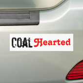 Steenkool Verwarmd Bumpersticker (Op auto)
