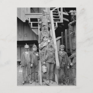 Steenkoolbrekerjongens, 1900 briefkaart