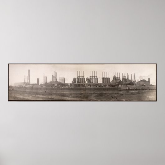 Steenkoolijzerovens, Birmingham, ALYard Long Photo Poster (Voorkant)