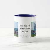 Steenkoolmijn "Big Pit", Blaenavon Wales Mok (Midden)