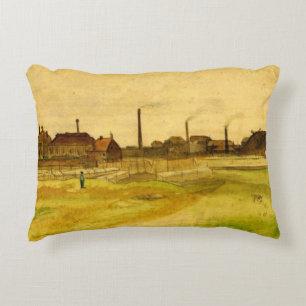 Steenkoolmijn in de Borinage door Vincent van Gogh Accent Kussen