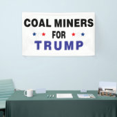 Steenkoolmijnen voor Trump Spandoek (Beurs)