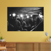 Steenkoolmijnwerkers Deep Underground 1960 Canvas Afdruk (Insitu (Woonkamer))