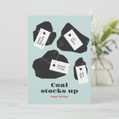 Steenkoolpomp Feestdagenkaart (Staand voorkant)