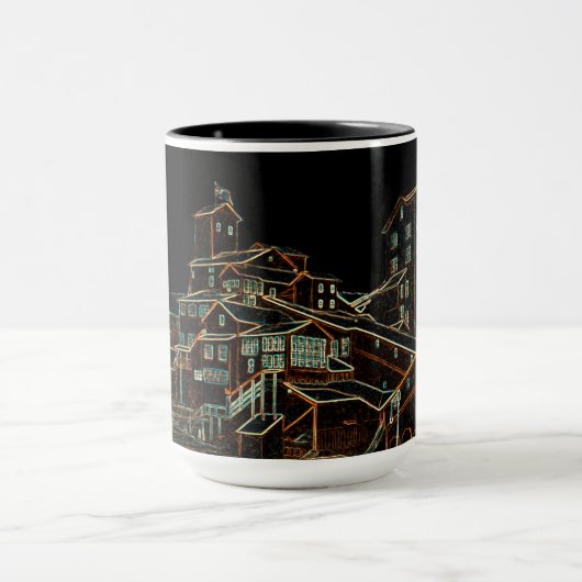 Steenkoolsteenkolenmijnbouw Miner Mine neon Mok (Midden)