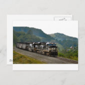 Steenkooltrein Briefkaart (Voorkant / Achterkant)