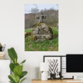 Steenkruis van Saint Pardoux Poster (Thuiskantoor)
