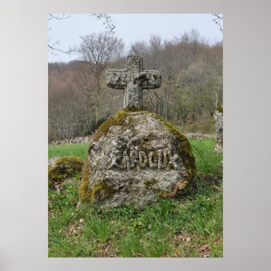 Steenkruis van Saint Pardoux Poster (Voorkant)
