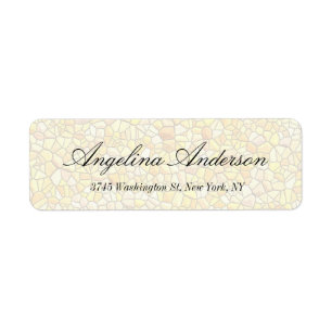 Steenmuurpatroon Elegant Handschrift Modern Etiket