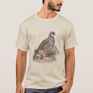 Steenpatrijs, Alectoris Graeca Jacht Vogels T-shirt