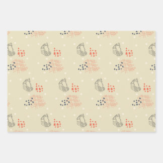 steenrood abstract inpakpapier vel