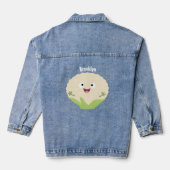 Steenteeltproducten met fijne bloemkool denim jacket (Achterkant)