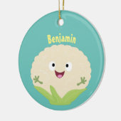 Steenteeltproducten met fijne bloemkool keramisch ornament (Links)