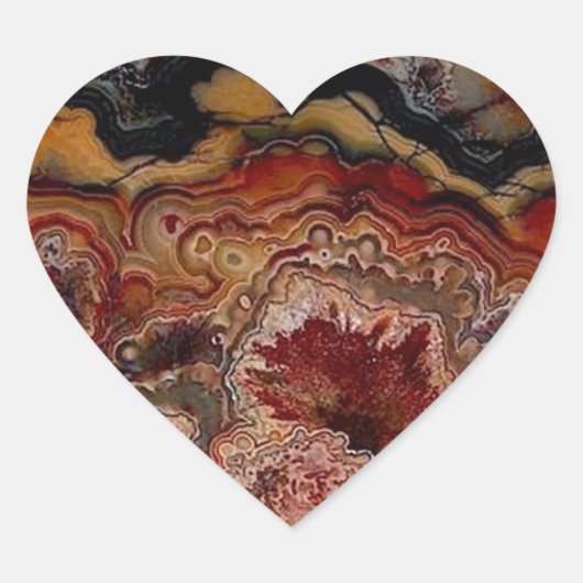 steentextuur hart sticker (Voorkant)