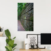 Steenwand langs het Poster van het Bosspoor (Thuiskantoor)