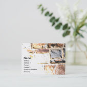 steenwand visitekaartje (Staand voorkant)