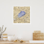 STEEP HILL RIPPLES Poster (Keuken)