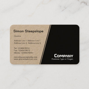 Steep Slope - White en Black (Platinum) Visitekaartje