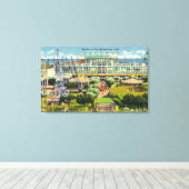 Steeplechase Park Uitzicht Pavilion of Fun Canvas Afdruk (Insitu (Houten vloer))