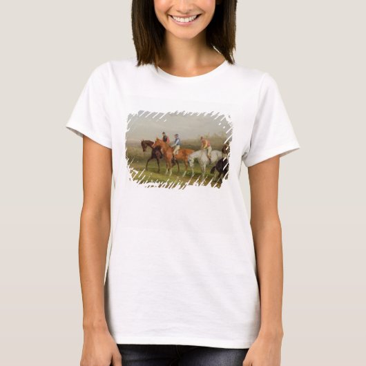 Steeplechasing: Aan het begin (olie op canvas) T-shirt (Voorkant)