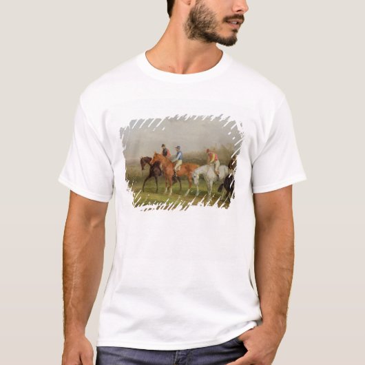 Steeplechasing: Aan het begin (olie op canvas) T-shirt (Voorkant)