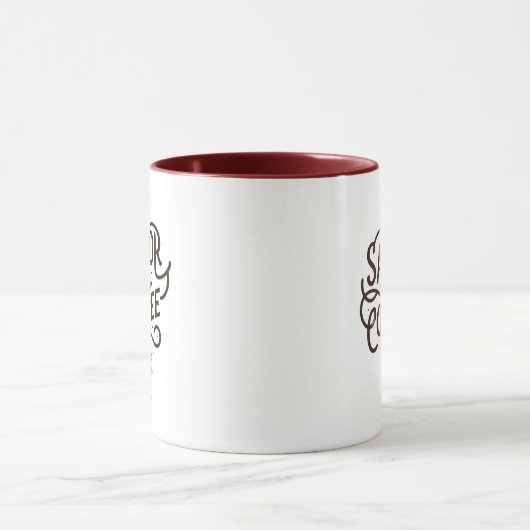 Steer et savourer le café Mug (Centre)