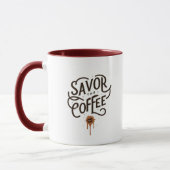 Steer et savourer le café Mug (Gauche)