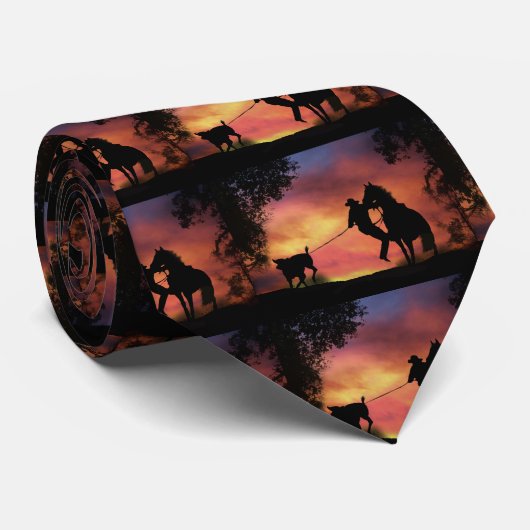 Steer Roping Stropdas (Opgerold)