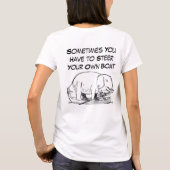 Steer uw eigen Boat Quote met Funny Elephant T-shirt (Achterkant)