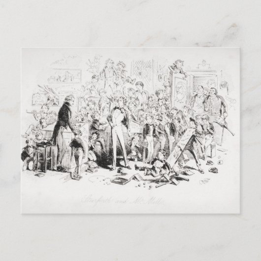 Steerforth en Mr. Mell Briefkaart (Voorkant)