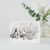 Steerforth en Mr. Mell Briefkaart (Staand voorkant)