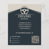 Steering Wheel - Driving School Flyer (Voorkant)